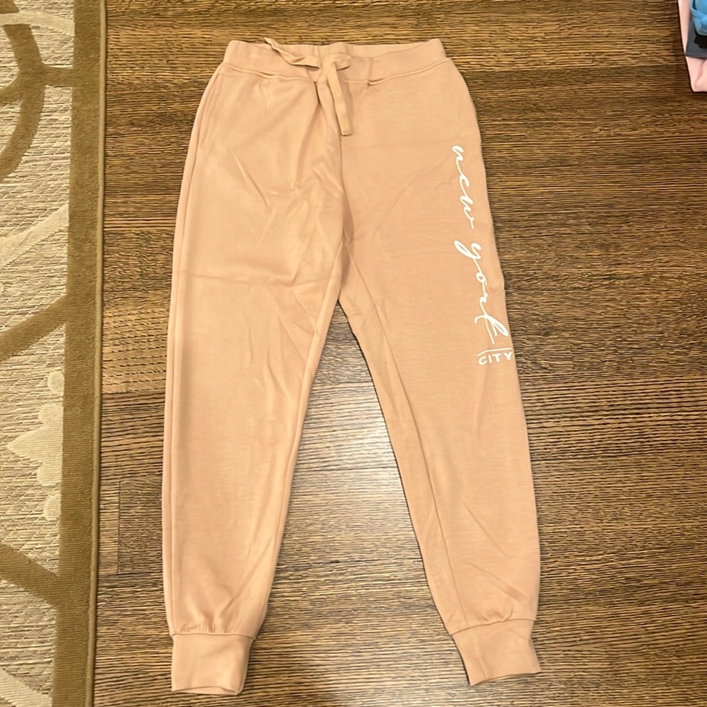 women’s brown NYC joggers
